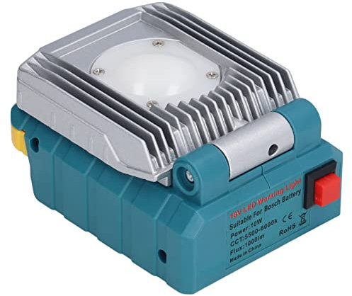 Marhynchus 1000lm LED Work Light Portable 10W Comes pour la Batterie 14.4V 18V