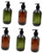 SHERCHPRY 6 Piezas Botella de Viaje con Dosificador de Gel y Champú Botella de Almacenamiento Portátil Jabón y Loción Color Marrón Camping