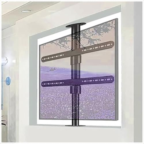 TV Floor Stand - 360 Degree Rotating Stand Partition Wall Rotating Rack, Adjustable Tilt Swivel TV Ceiling Mount, Fits 32-75inch LED Screen(60-85cm)