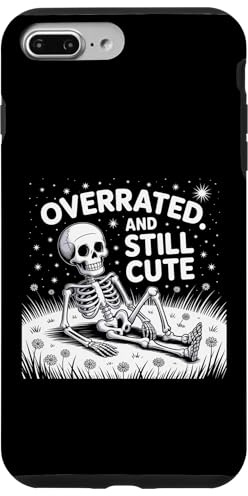 Overrated And Still Cute Skeleton Daisy Night Case for iPhone 7 Plus/8 Plus