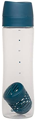Aladdin Infuse Botella Agua 0.7L Azul - Infusión Extraíble - Tapa Bidireccional Antifugas Para Facilitar la Limpieza - Resistente a Manchas y Olores - Libre de BPA - Apta Para Lavavajillas