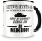 Samunshi® Ich denke an mein Boot Tasse Kaffeetasse Teetasse Kaffeepott Kaffeebecher Becher