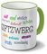 printplanet Tasse mit Namen Giftzwerg - Motiv Positive Eigenschaften - Namenstasse, Kaffeebecher, Mug, Becher, Kaffeetasse - Farbe Grün