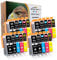 D&C 20 Druckerpatronen mit Chip, kompatibel mit Canon PGI-525 CLI-526 für Canon Pixma IP4850 IP4950 IX6550 MG5140 MG5150 MG5240 MG5250 MG5340 MG5350 MX715 MX885 MX895