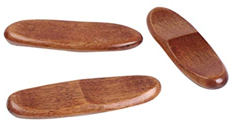 Bestonzon, 12 poggia bacchette in legno naturale in stile giapponese, ecologiche, porta bacchette, forchetta e coltello (marrone)