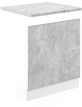 Vicco façade R-Line, Béton/Blanc, 60 cm, PT Marbre