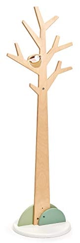 Tender Leaf Toys Porte-manteau en bois naturel aspect arbre pour chambre d'enfant à partir de 3 ans