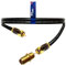 1STec 1m Gold Plated Male to Male Virgin Media Extension Cable with Threaded Female Joining Coupler for V6 TIVO Set Top Box or VIVID Fibre Super Hub Broadband Modems (1 Metre, Black)
