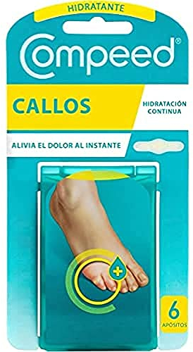 COMPEED Callos Medianos, Tratamiento de pies para la eliminación Natural, Pack 6 uds.