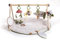 Tiny Love Luxe Developmental Gymini, Spielmatte Baby Holz mit Musik, 0+ Monate, Spieldecke Baby, 20 Aktivitäten, musikalisches Spielzeug zum Mitnehmen, Premiumstoffe, 12-Meilen-Karten, Boho Chic
