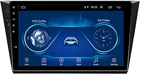 Android 8.1 Car GPS Navigation Radio TV, 10.1 Inch Full Touch Screen Car Radio, for Volkswagen Bora/Variant/C-Trek 2016, with Bluetooth Mirror Link Stereo SD AUX DAB USB, WiFi: 1+16G