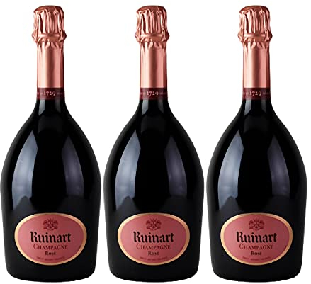 Champagne Brut Rosé - Champagne Ruinart - Rebsorte Pinot Noir, Chardonnay - 3x75cl