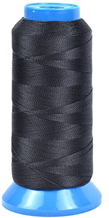 1500 Yard Schwarz Gebundener Nylon-Nähergarn 210D für Polstermöbel, Leder, Perlen, Weben und Haare