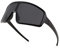 WANWAN Herren-Sonnenbrille mit großem Rahmen, modisch, Radfahren, Sport, Laufen, Fahren, Angeln, Trekking, schwarzer Rahmen, graue Gläser