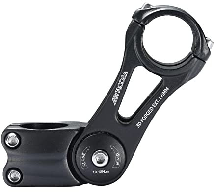 Bynccea Attacco Manubrio per Bici 31,8mm 90/110/145mm Prolunga Manubrio MTB 80 °Biciclette Gambi Regolabile per Bici da Strada, MTB, BMX