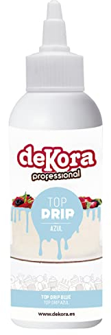 dekora - Choco Drip Torte | Cake Drip Blaue Farbe Bunter Rohstoff um Torten zu Dekorieren