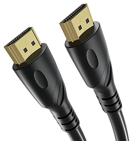 Jorenca Cable HDMI 4K 2m(HDMI 2.0,18Gbps) Conectores chapados en oro de ultra alta velocidad, Retorno de audio Ethernet, Video 4K@60hz 1080p 3D Compatible con Xbox Arc PS PC HDTV PS3/4/5/9,etc