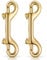 ULTECHNOVO Flag Pole Clips Keyring Clips Brass Double End Snap, Brass Clasp Bolt Snaps Double Ended Hook for Diving Luggage Outdoor Mountaineering (90mm, 2pcs) Clasp