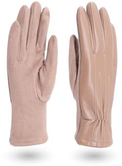 QUEEN HELENA Damen Handschuhe G01 Khaki, Einheitsgröße