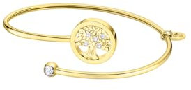 LOTUS STYLE Pulsera Acero Inoxidable Mujer LS2169-2/8 Árbol de la Vida - Sofisticado Brazalete con Pulido y Acabado Refinado - Pulsera Dorada 6,1 cm - Regalo Cumpleaños, Aniversario, Ocasión Especial