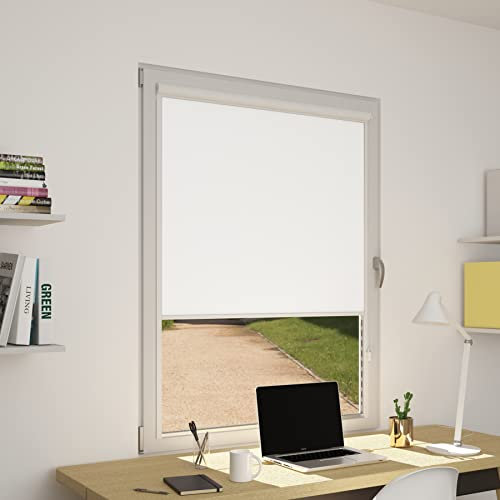 OR Tende - Tenda a Rullo a Vetro Oscurante FOIL con Fermavetro 100x200 cm su misura Personalizzabile per interni per porta finestra e basculante Made in Italy