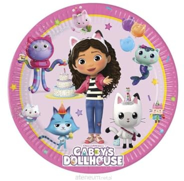 PROCOS Gabby´s Dollhouse Paper Party Plates (8pk - 9in / 23cms)