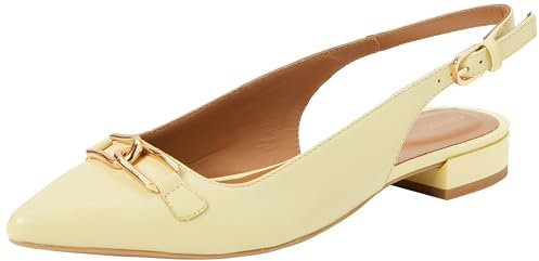 Geox Women's D Charyssa Ballet Flat, Lt Yellow, 5 UK