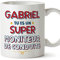 Mugffins Tasses Personnalisables pour MONITEUR DE CONDUITE homme - En Français - Cadeau Personalisé- Tu es Super - 11 oz / 330 ml