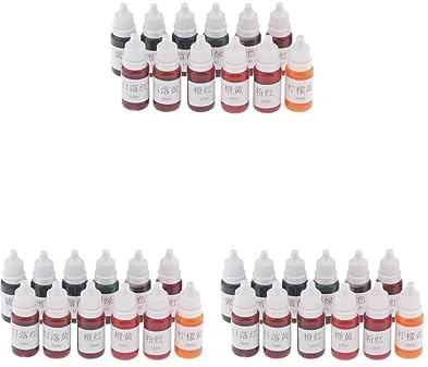 3 Set mit 12 Stück 10 ml flüssigem Pigmentmaterial