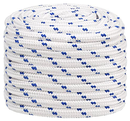 vidaXL Boat Rope White 20 mm 100 m Polypropylene