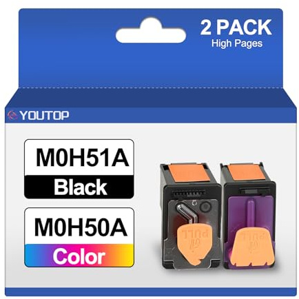 YOUTOP Cabezal de impresión GT51 GT52 M0H51A M0H50A para HP deskjet GT5810 GT5820 tanque de tinta 310 311 351 318 319 410 411 418 419 415 impresora