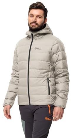 Jack Wolfskin Herren Ather Down Hoody M Daunenjacke, Seal, XL EU
