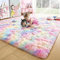 EMPVEX Tappeto morbido di lusso per camera da letto e soggiorno – Batik rosa arcobaleno a 3 strati, in materiale a 3 strati, per cameretta dei bambini, 120 x 160 cm
