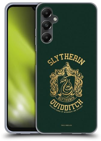 Head Case Designs Offizielle Harry Potter Slytherin Quidditch Deathly Hallows X Gel Handyhülle Hülle [Militärischer Schutzgrad] Kompatibel mit Samsung Galaxy A05s
