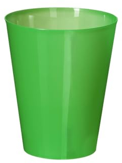 VASO COLORBERT - Bebida Refrescante con Estilo. 500 ml de Capacidad en Material PP Resistente y Flexible. Reutilizable y en Colores Translúcidos para un Toque de Modernidad. (Lote 50 ud). (Verde)