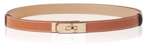 Canzoon Skinny Ledergürtel für Damen, Dekorativer Taillengürtel, Schmaler Verstellbarer Gürtel, Mode Gürtel Dupes für Kleider Hosen Jeans, Geschenke für Frauen