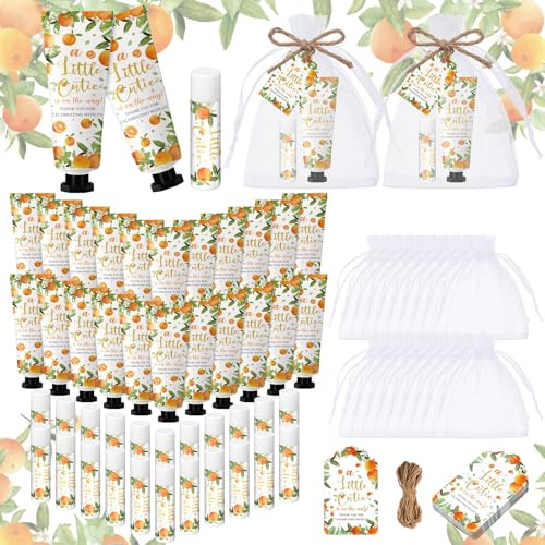 Swiffen - 48 Sets mit 192 Handcreme und Lippenbalsam für Junggesellinnenabschied, Babyparty, Hochzeitsfeier, Souvenir