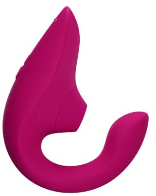 Womanizer Blend Dual-Stimulator Rabbit-Vibrator - Pleasure Air Klitoris-Stimulation - 2in1 G-Spot-Vibrator & Klit-Sauger - Sexspielzeug für Frauen und Paare - Wasserdicht & Wiederaufladbar - Pink