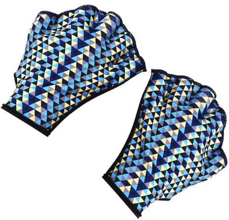 Guanti da nuoto da uomo, guanti palmati, guanti da allenamento per nuoto acquatico, guanti senza dita per fitness e allenamento in acqua per nuoto e immersioni