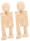 SHINEOFI 2st Gemeinsames Marionettenspielzeug Schaufensterpuppe Mini-spielzeug Action Figur Kidzrobotix Kinderspielzeug Schreibtischaufsatz Verbunden Wohndekoration Tischroboter Hölzern