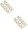 WOONEKY 40pcs Spiral Bobby Hair Screw Hair Clip Mini Clip Gold Wire No Fade Plating