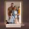 INDIGOS UG - LED Lampe personalisiert - Nachttischlampe - hoch - personalisierte Lampe - mit Foto & Wunschtext - personalisierte Geschenke - Acrylglas 12x16 cm - optionale Lampe warmweiss