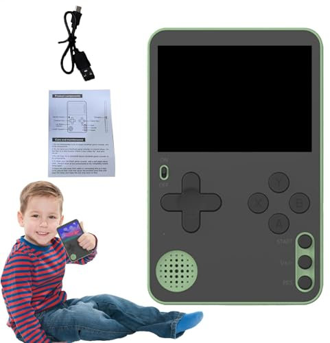 Retro-Handheld-Spielekonsole, Handheld-Videospielkonsole, Tragbare Videospielkonsole für Kinder, USB-Lade-Videospielkonsole für Schule, Geschäftsreise, Auto, Zuhause, Reisen