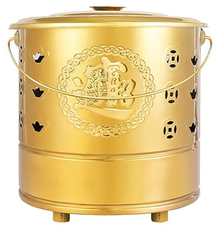 Brenner, Brenntonne, Feuerstelle, Brennkäfig, Feuerstelle im Hinterhof, Verbrennungsofen, Brenntonne für Gartenabfälle, zum Verbrennen von Holz, Abfall und Blättern (Größe: Klein) (Eine Farbe: L)