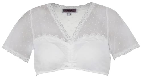 MarJo Dirndlbluse Anzing Kurzarm | Offwhite