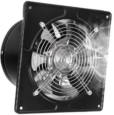 HYZHANHONG 10 Zoll Küchenabzugslüfter 70W tragbarer industrieller kommerzieller Ventilator für Küche, Bad, Raucherzimmer, Garage, Gewächshaus, Dachboden, Bauernhof