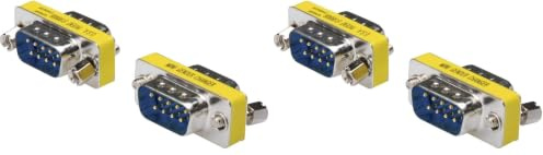Digitus D-Sub 9 Gender Changer - Adattatore - Adattatore - 9 poli femmina - da spina a spina - RS-232 - RS-485 - TTL - Custodia in metallo (Confezione da 2)