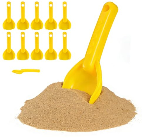 12 Pcs Sand Shovels & Beach Toys for Kids, Colorful Toddlers Spade Set | Durable Plastic Digging Tools for Sandpit Garden, Sturdy Outdoor Summer Gift Pack Spades Accessories for Boys Girls