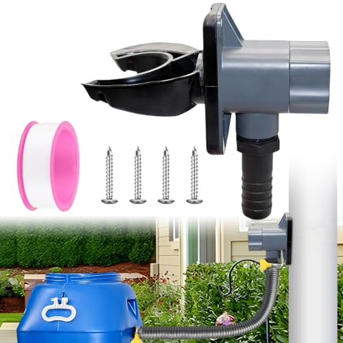 Regenwassersammler für Fallrohre 70-110mm, Fallrohr Regensammler Regentonnen Anschluss Fallrohr Regentonnen Verbinder, Regensammler für Dächer bis 80 m²