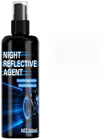 Genérico Peinture phosphorescente en spray - 120 ml Agent réfléchissant avec paillettes - Peinture fluorescente en spray - Pour vêtements, voiture, vélo, extérieur, cyclisme, course, sac à dos, casque